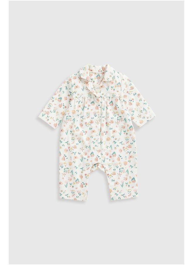 mothercare - Floral Garden Woven Baby Pyjamas - Image 1