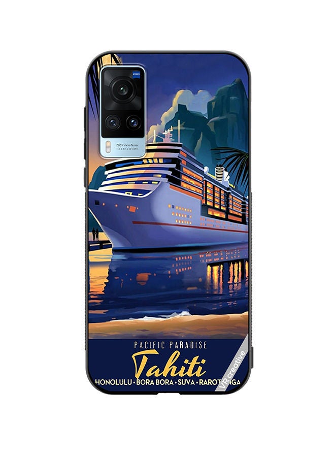 VR CREATIVE Protective Case Cover For Vivo X60 Pacific Paradise Design Multicolour - Image 1