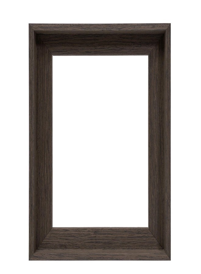 CANFRAVAS 8x10 Solid Wood Canvas Floater Frame, Wood Canvas Floating Frame, Floater Frame for 0.6"-0.8" Deep Canvas Paintings (8"x10", Dark Brown) - Image 2