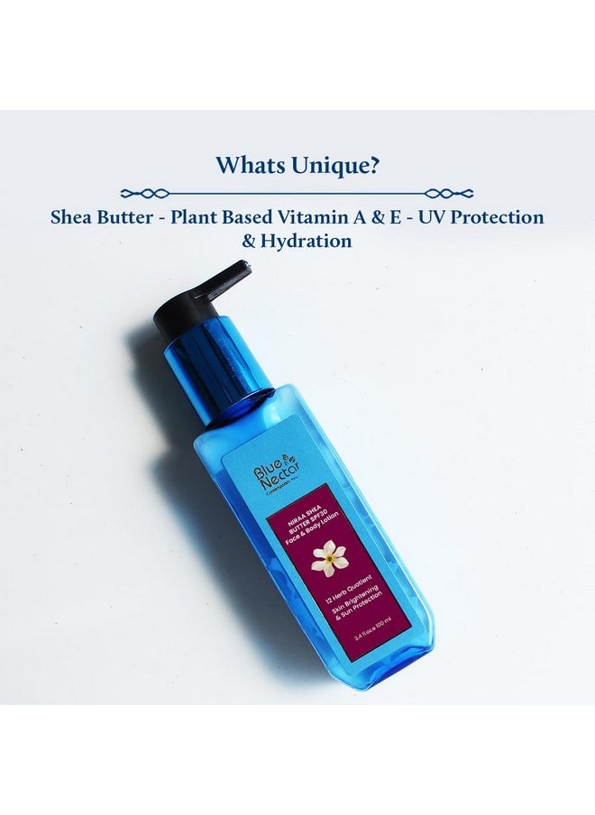 Blue Nectar Spf 30 Pa++ Body Lotion With Body Butter For Women & Men | Plant Based Sunscreen Body Lotion For Women For Uva/B Sunlight Protection For Glowing Skin (200Ml)  - Image 2
