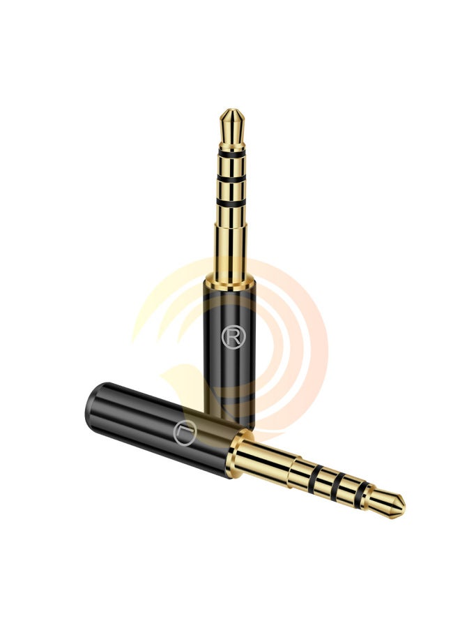 Magpie Sound Square 3.5mm Long Headset Pin 3.5mm Mono/Stereo/Four MM400 Headset Pin-Color:Dumb Silver-Monophonic Pair - Image 4