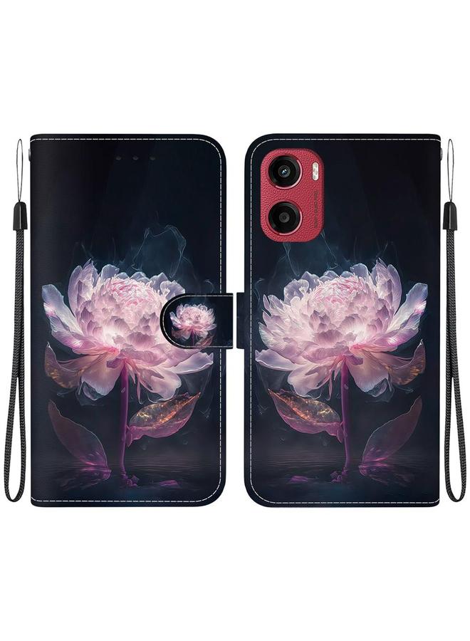 S-TOP Case For Motorola Moto G05 / E15 Crystal Texture Colored Drawing Leather Phone Case - Image 1