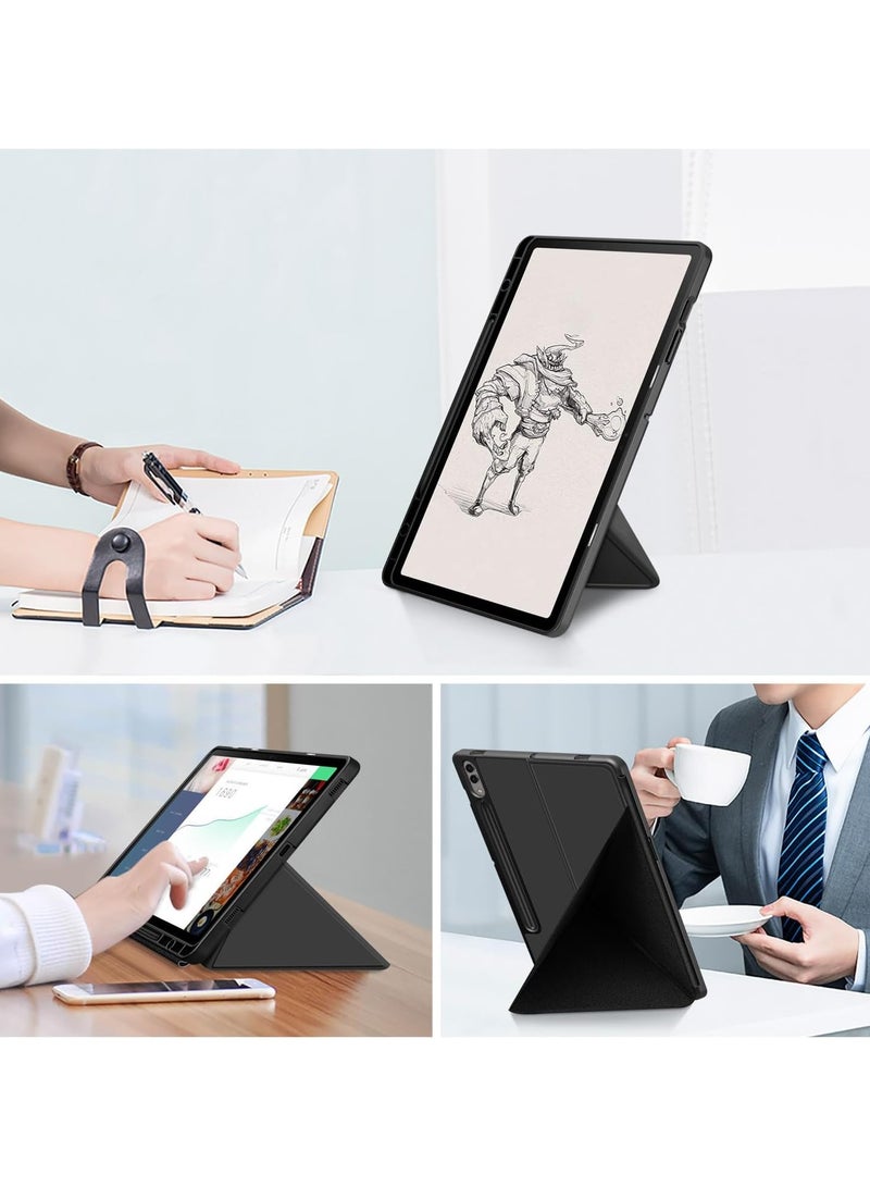 general Case for Galaxy Tab S9,Premium PU Leather & Soft TPU Back Cover, Multi-Viewing Angles, Auto Wake/Sleep with Pen Holder - Image 4