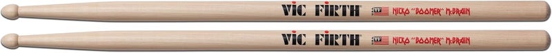Vic Firth Signature Series Drumsticks - Nicko McBrain - Wood Tip - Image 3