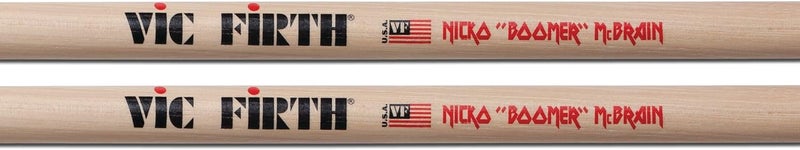 Vic Firth Signature Series Drumsticks - Nicko McBrain - Wood Tip - Image 4