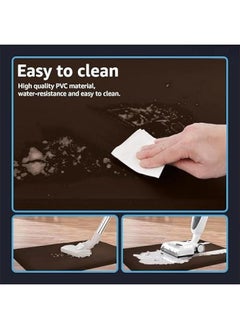 MIXDE Thick Kitchen Mats, Cushioned Kitchen Rugs, Anti Fatigue Mat for Floor, Non-Skid Washable Kitchen Rug, Waterproof Standing Desk Mat,Comfort Floor Mats for Home, Kitchen, Office (Brown)  - Image 4