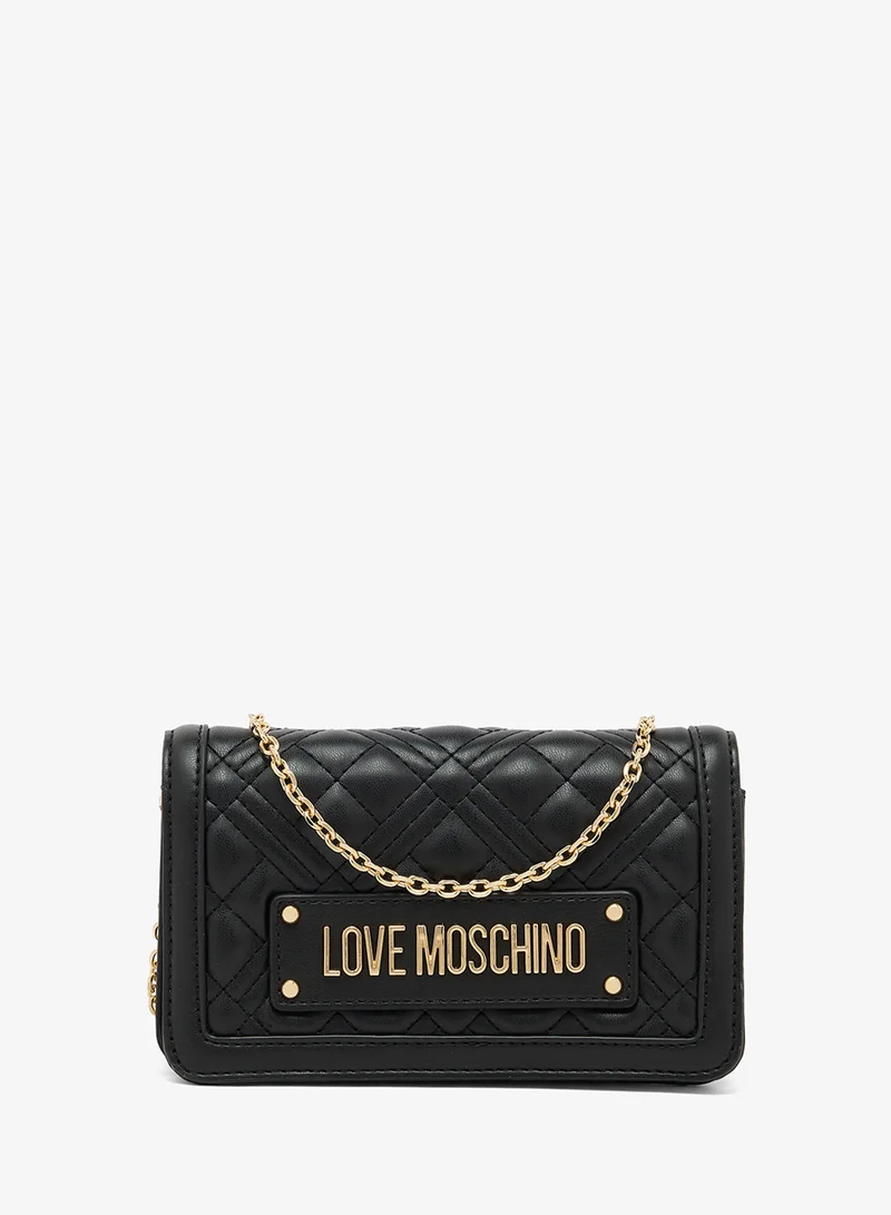 Quilted PU Crossbody Bag