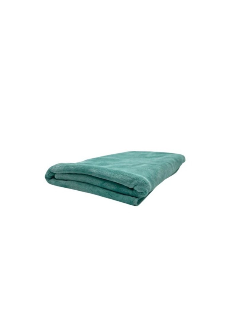 BYFT Spring (Mint Green) Microfiber Hair Towel (70 x 140 Cm-Set of 1 Pc) Highly absorbent and Quick Dry Bath linen-450 Gsm - Image 2
