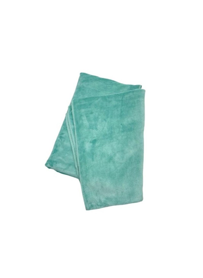BYFT Spring (Mint Green) Microfiber Hair Towel (70 x 140 Cm-Set of 1 Pc) Highly absorbent and Quick Dry Bath linen-450 Gsm - Image 3