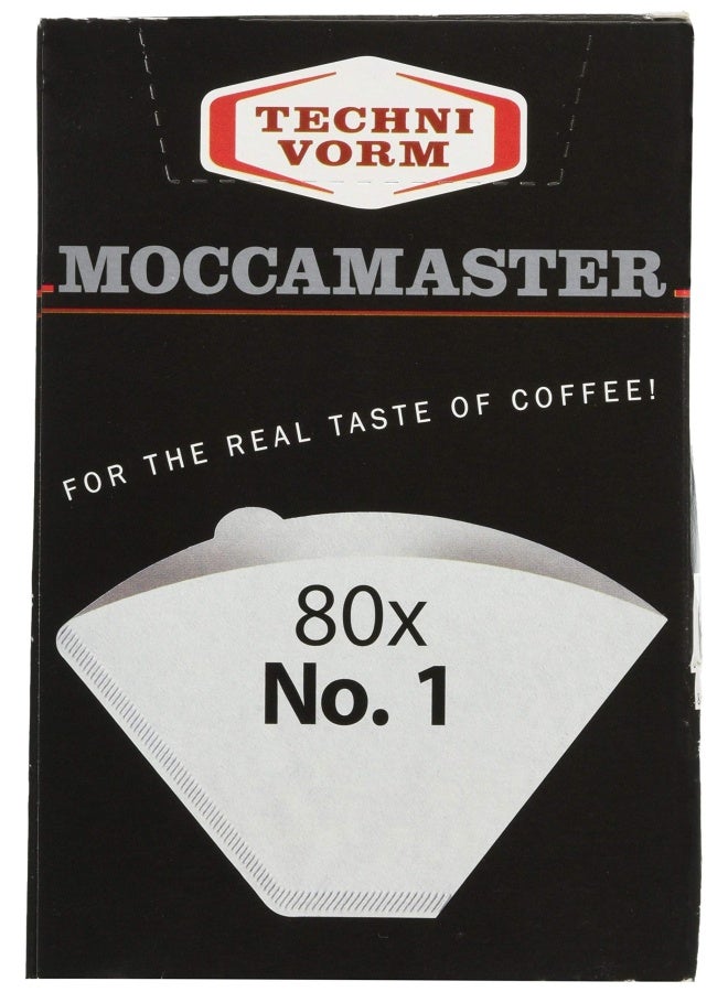 Moccamaster Technivorm  85090 Cup-One Paper Filters 80 Count White - Image 1