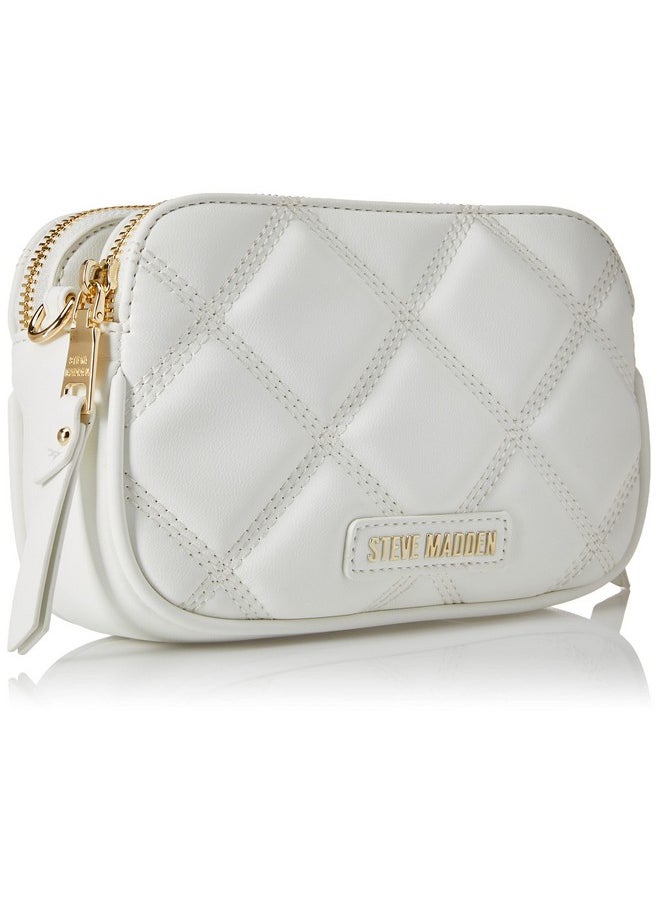 STEVE MADDEN - Daisy Quilted Crossbody White - Image 1