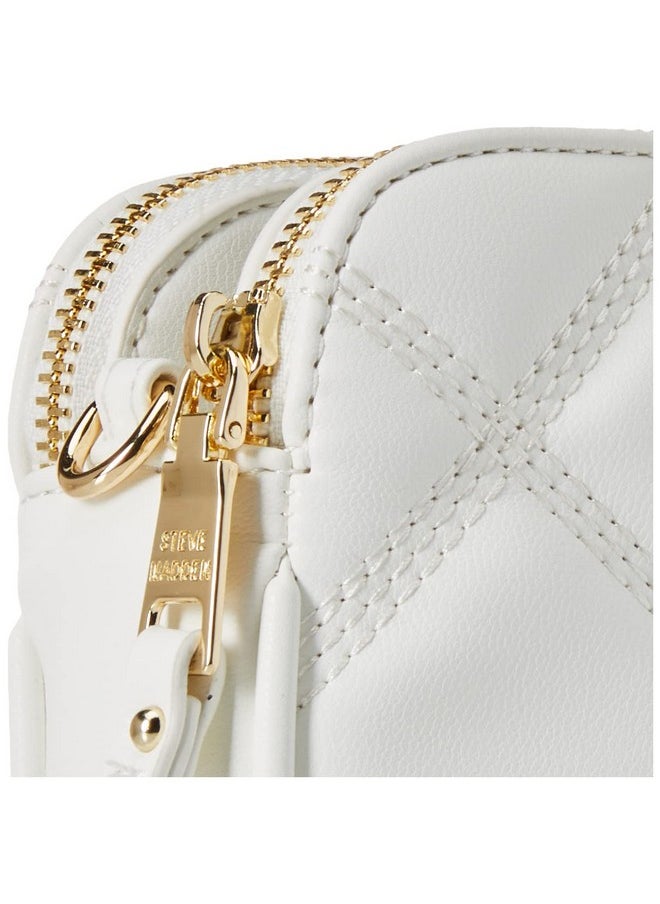 STEVE MADDEN - Daisy Quilted Crossbody White - Image 1