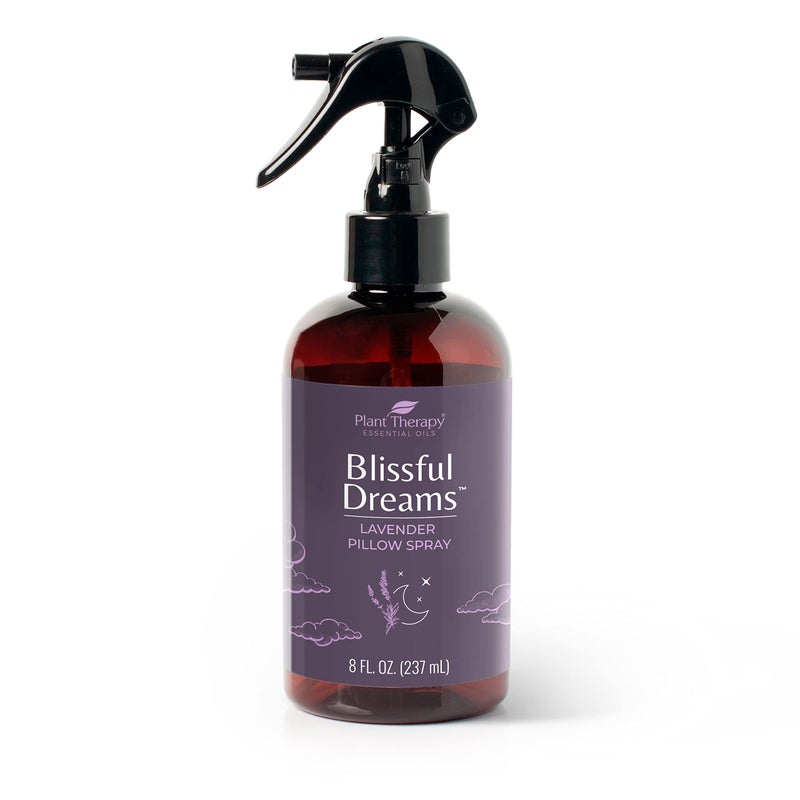 Plant Therapy Plant Therapy Blissful Dreams Lavender Pillow and Linen Mist and Room Spray, for Relaxation & Sleep, Powered by Essential Oils Like Lavender & Roman Chamomile, Aromatherapy Sleep Spray, 8 oz  - Image 1