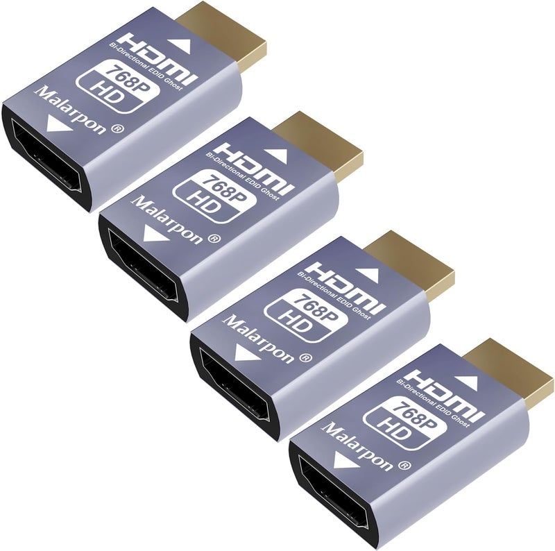 Malarpon Hdmi Edid Emulator Passthrough 3rd Generrtion Aluminum fit Headlesskeep The EDID of The Monitor Active Switches and Extenders 1024x768@59Hz 4P - Image 1