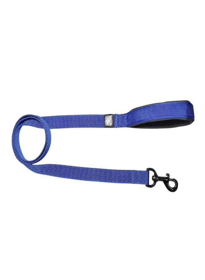Plushmate x Indian Hound Durable Nylon FAD Dog Leash with Strong Hook & Super Soft Neoprene Padded Handle for Walking, Running, Training of Small Medium Large Dogs - (5ft Long, XS, Royal Blue) - Image 1
