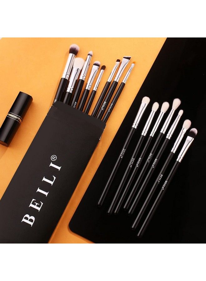 BEILI Makeup Brushes ; Set Of 15Pc Makeup Brushes For Professionals ; Classic Black & Silver Color Synthetic Kabuki Foundation Blending Brush ; Make Up Applicators Brush Set - Image 2