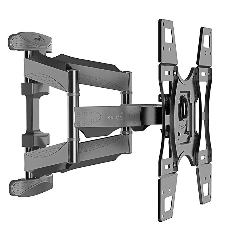 KALOC Double Arms Swivel TV Wall Mount for 37"-75" LED & LCD Flat Panel TVs up to 50 kg/110 lbs, VESA up to 400x400mm, Full Motion, 491 mm Extension, Black - TF-X7 - Image 1