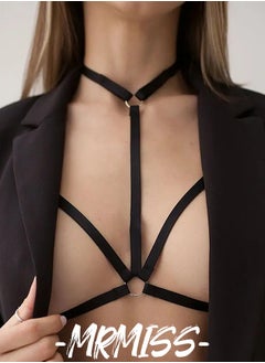 Women Harness Halter Body Harness Lingerie Set- Wild One-piece Suit Style Strappy Bralette