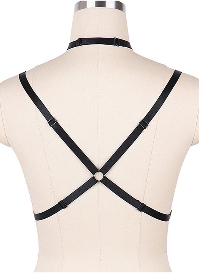 MRMISS - Women Harness Halter Body Harness Lingerie Set- Wild One-piece Suit Style Strappy Bralette - Image 1