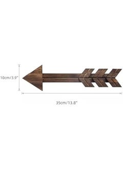 ماركة غير محددة LONG XIN SERIES 3 Pcs Family Wooden Hanging Arrows Wall Decor Wood Arrows Sign Wall Hanging for Bedroom Living Room Gallery Hallway Home Decoration  - Image 2