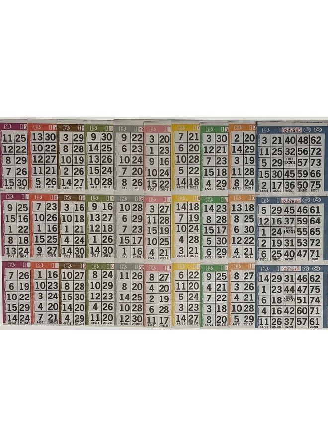 The Ticket Gurus Bingo Paper Game Cards 3 Cards 10 Sheets 100 Books - Image 1