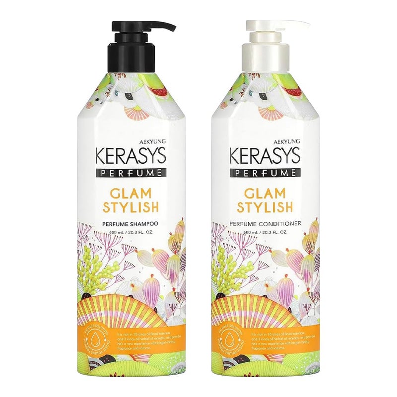 Kerasys Perfume Glam Stylish 203 fl oz  600 ml Shampoo  Conditioner Set