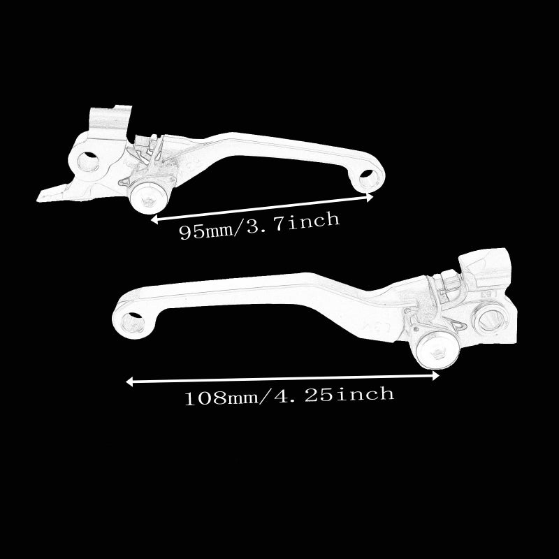 Generic Adsspro Motorcycle Foldable Brake Clutch Lever Handle CNC Aluminum Pivot for 125 150 250 300 350 450 500 SX XC-W EXC-F XCF-W SXF EXC XC XCF XCW SX-F 14-23 Dirt Pit Bike (SX XC-W EXC-F XCF-W XC-F SXF)  - Image 2