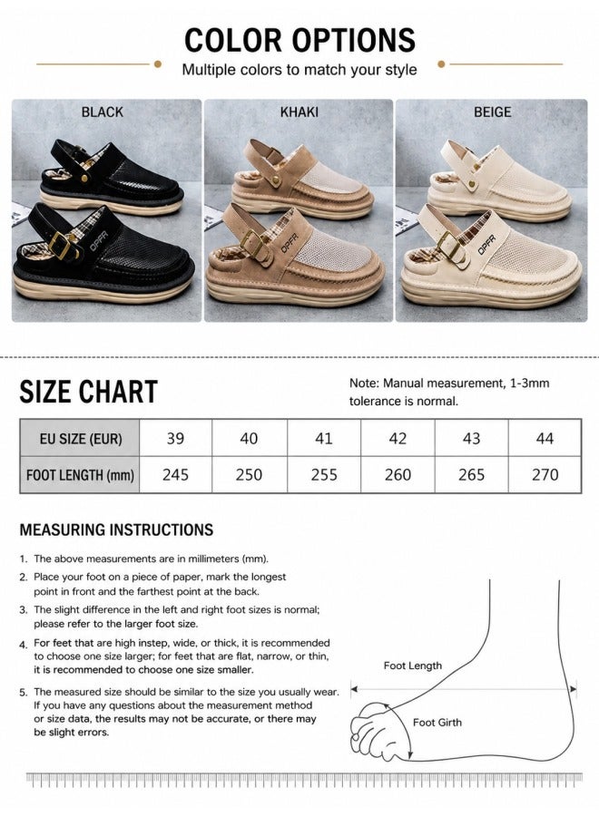 Men's Breathable Mesh Casual Sandals with Soft Sole & Adjustable Buckle for Walking, Travel & Everyday Wear - Image 4