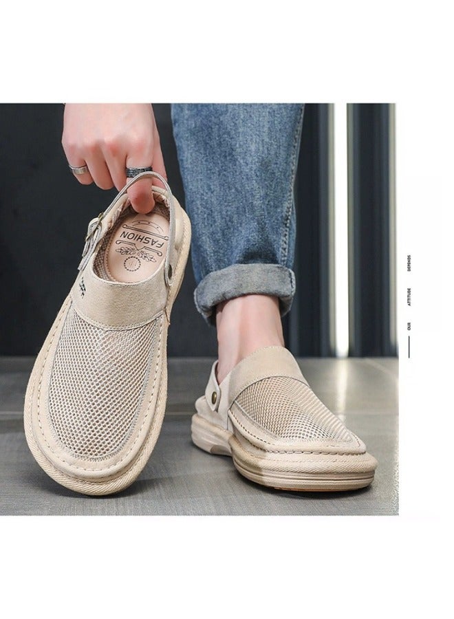 Men's Breathable Mesh Casual Sandals with Soft Sole & Adjustable Buckle for Walking, Travel & Everyday Wear - Image 5