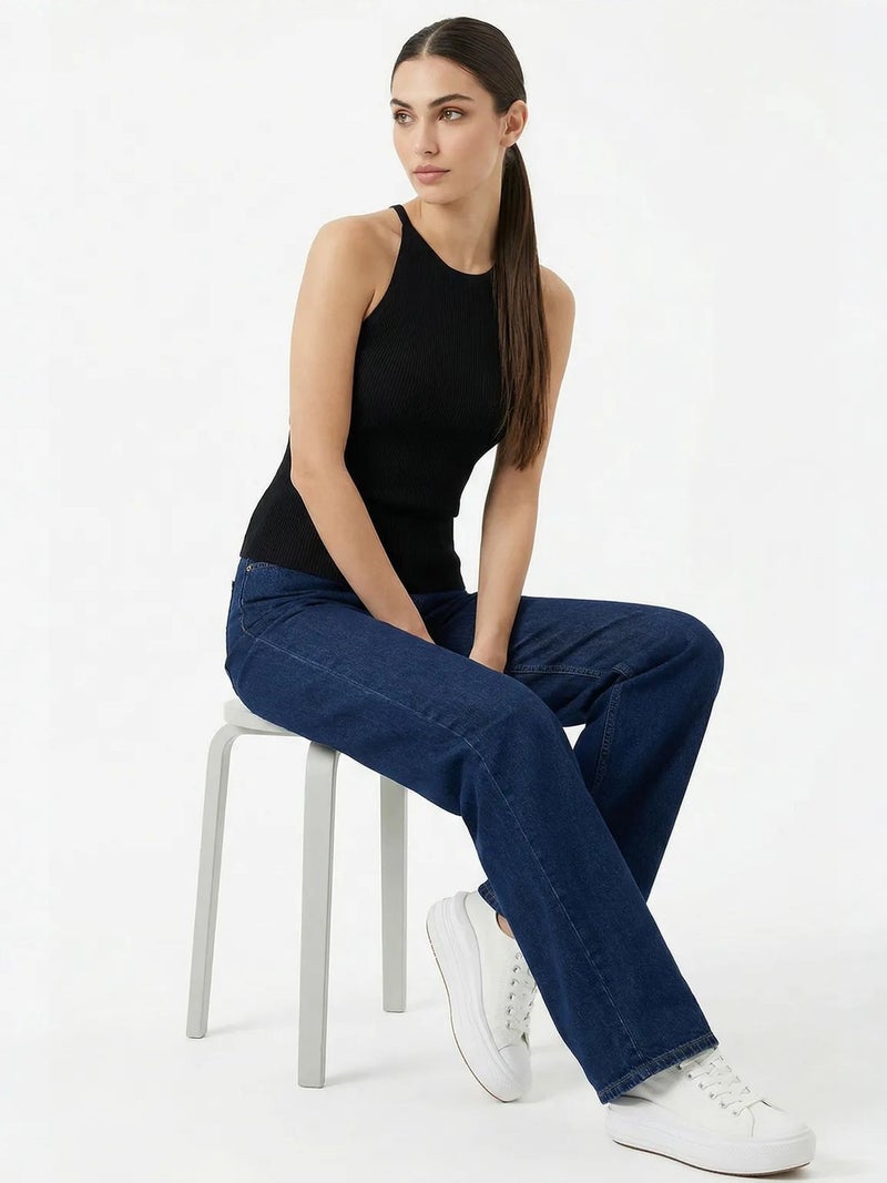 BIG DART BDART Ribbed Sleeveless Crew Neck Tank Top - Image 3