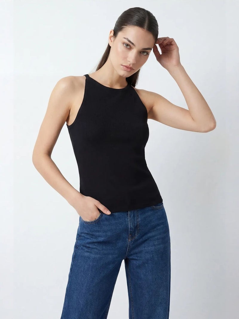 BIG DART BDART Ribbed Sleeveless Crew Neck Tank Top - Image 4