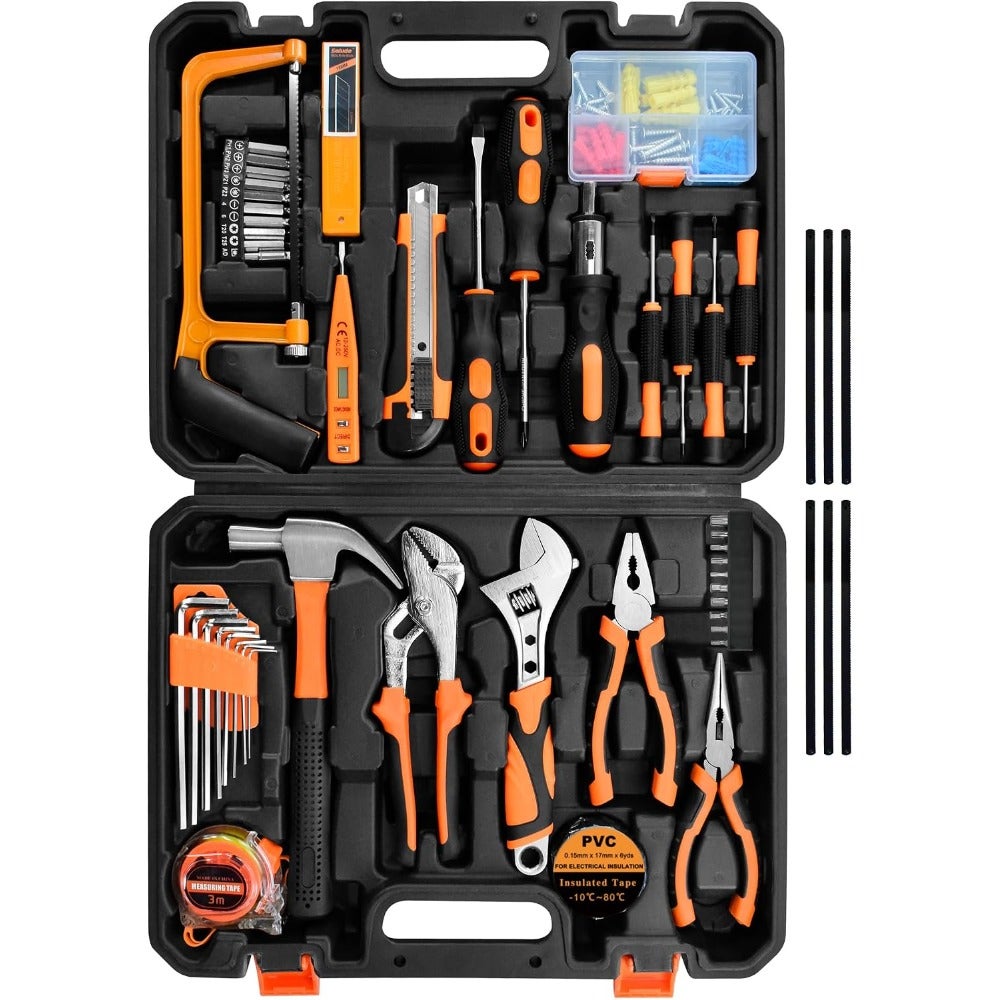 Tool Set, 148-Piece Home Repair Tool Kit for Men Women College Students, Household Basic Hand Tool Sets with Case for Home Maintenance and DIY Projects
