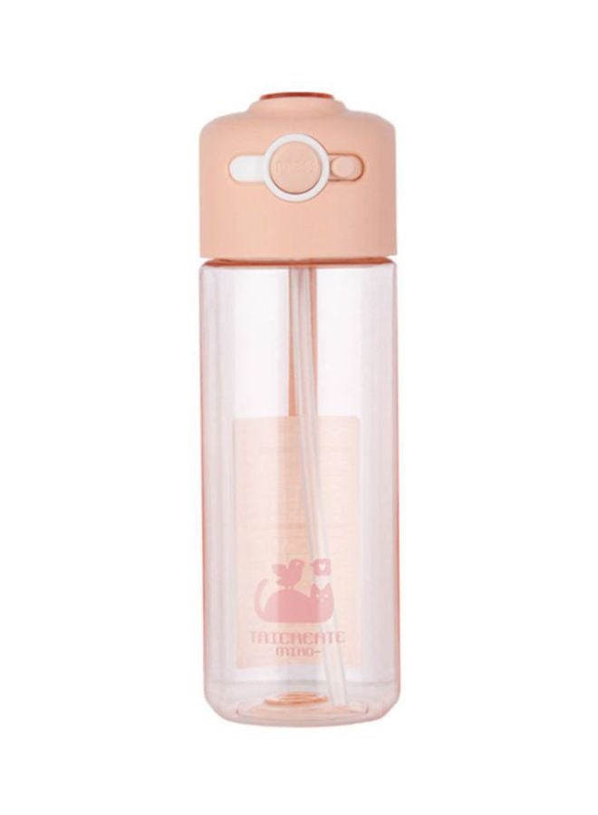 Loquat Adult Plastic Bottle Pink 19.3x6.7cm - Image 1