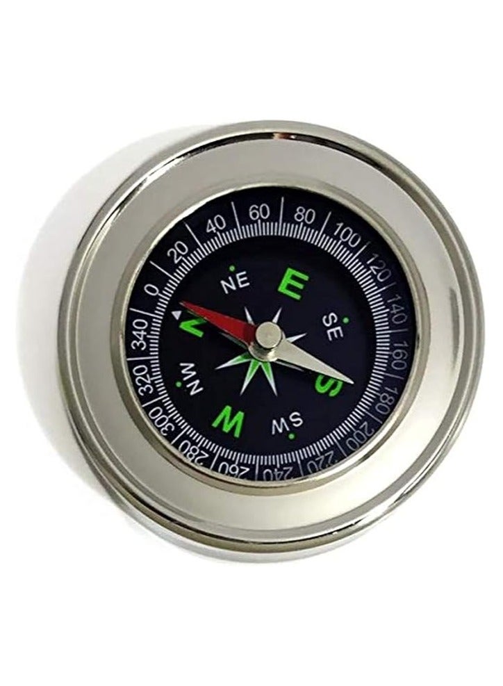 بوصلة محمولة من الستانلس ستيل للاستخدام الخارجي للتخييم والتنزه في المعالم السياحية [ OD-CP001-01] - Image 1