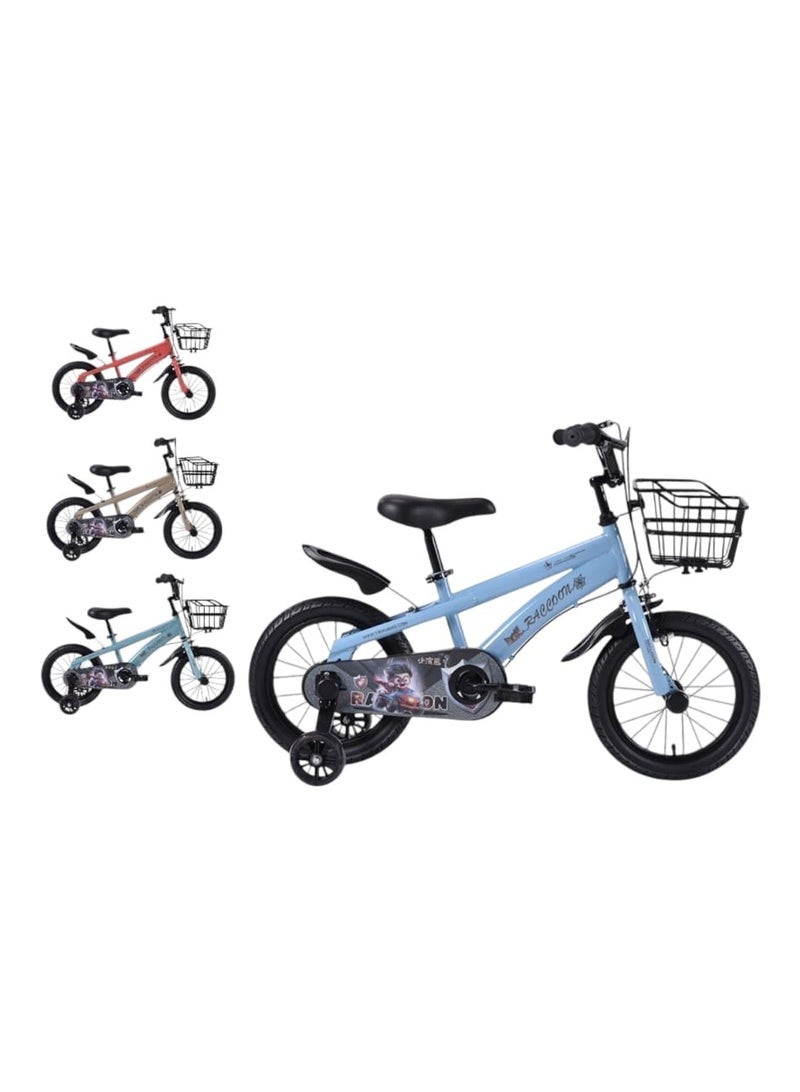 BABYCARA Kids Bike 12/14/16 Inch Assorted Cycling Removable Stabilizers Steel Frame with Basket and Air Tire - Image 2