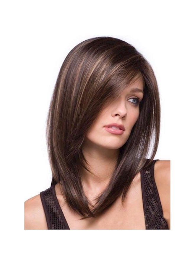 NIBEMINENT Synthetic Wigs Long Straight Vogue Hair Accessories Brown - Image 1