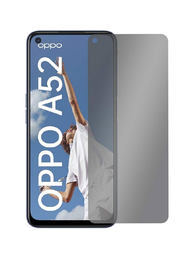 Super Tempered Glass Screen Protector Anti-Spy Privacy  Designed For Oppo A52 Full Screen Coverage And Bubble Free - Image 1