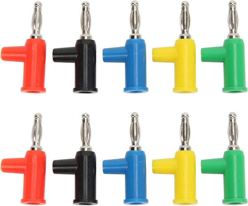 klarako 10pcs 4mm Banana Plugs Stackable Solderless Banana Connectors for Speaker Audio Video Device - Image 1