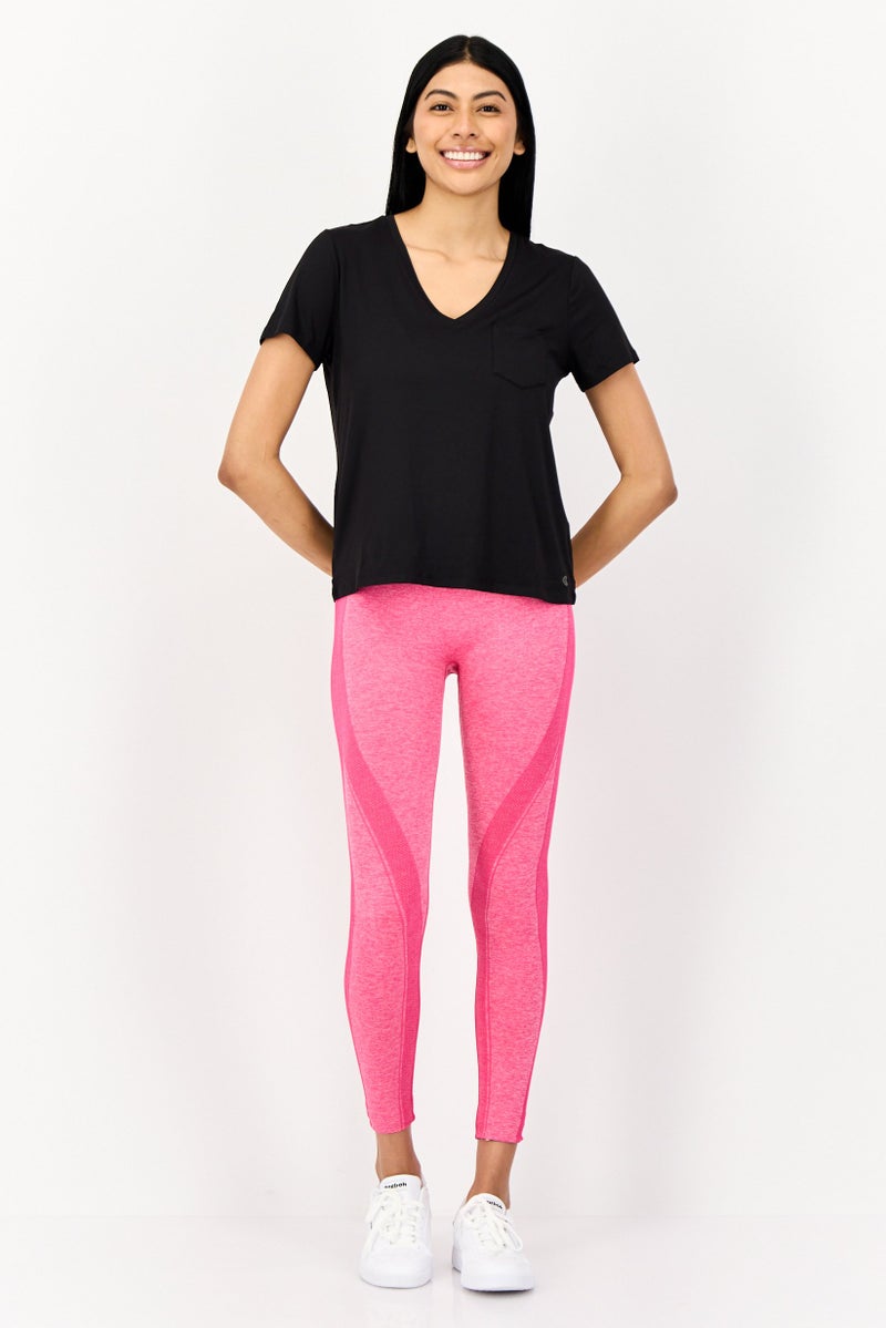 SKECHERS Women Sportswear Fit Short Sleeve Training T-Shirt, Black - Image 3