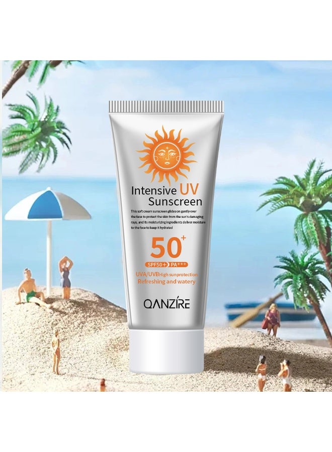  كانزير واقي شمس بعامل حماية SPF50+ PA+++، واقي شمس للوجه، يوحد لون البشرة، سائل للتحكم في أشعة الشمس، حماية عالية من الأشعة فوق البنفسجية UVA/UVB، يقلل من البقع الداكنة. - Image 5