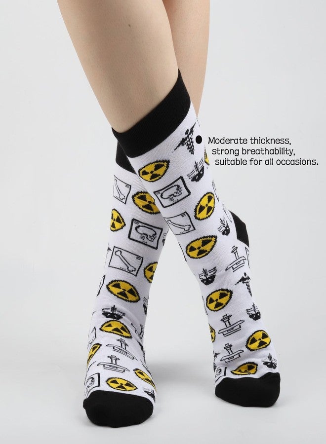 TOBGBE 2 Pairs X-Ray Tech Socks - Radiographer and Radiology Technologist Gift for Graduation - Image 5