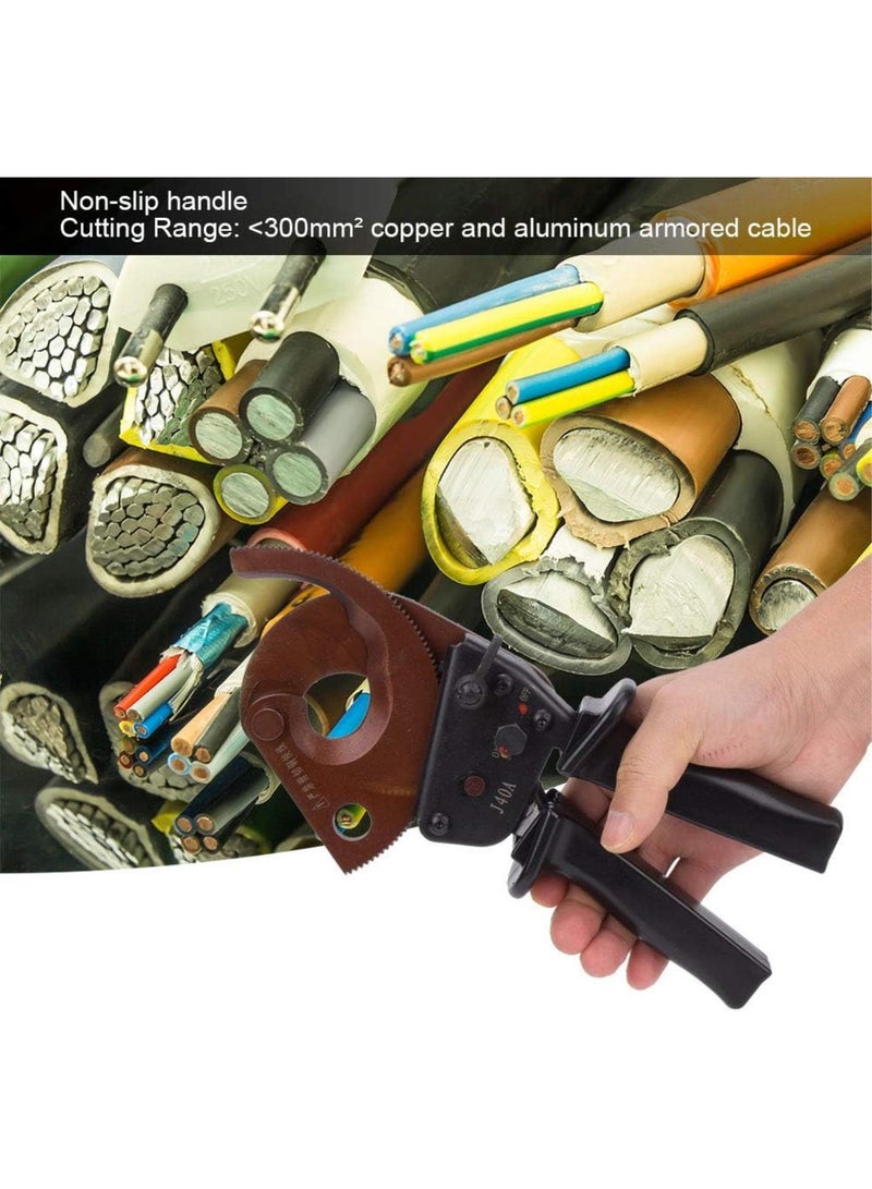 GGOOT Ratchet Cable Scissors Wire Cutter Tool Manganese Steel Industrial Grade Cutting Tool for Hardware Hand Operated  - Image 3