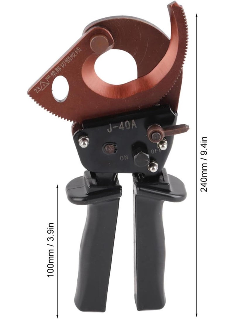 GGOOT Ratchet Cable Scissors Wire Cutter Tool Manganese Steel Industrial Grade Cutting Tool for Hardware Hand Operated  - Image 2