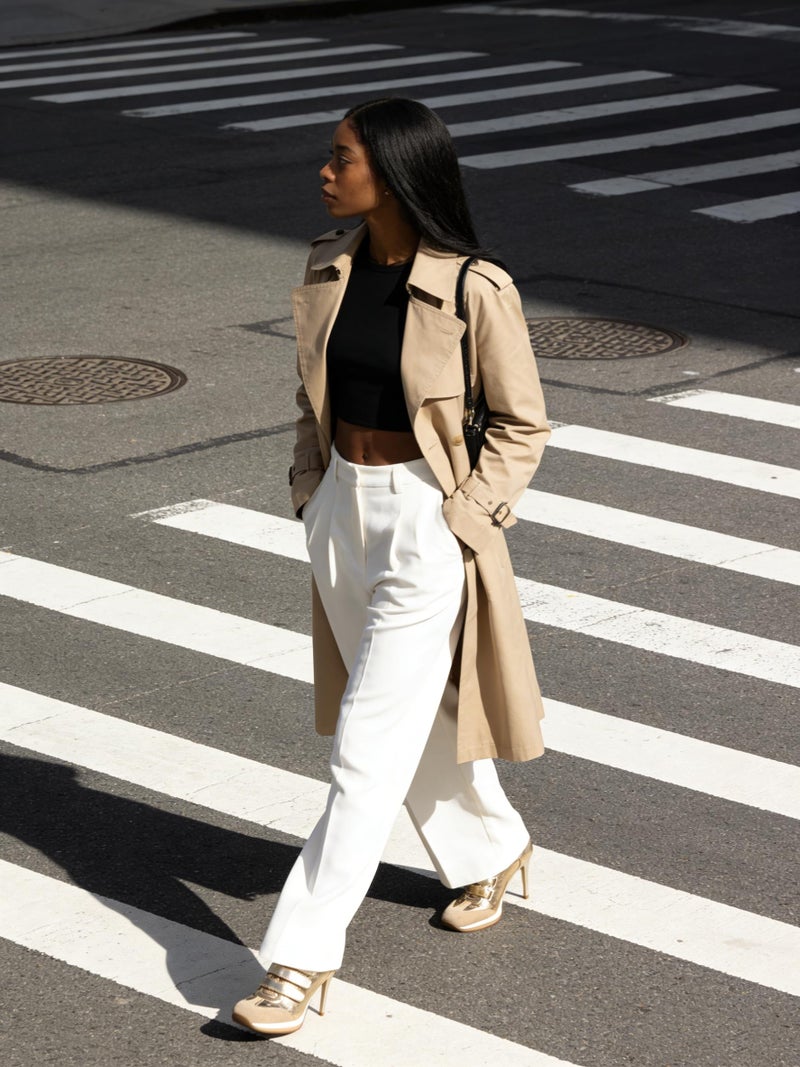 Wnshonzy أحذية ونسونزي الرياضية ذات الكعب العالي للنساء، كاكي، جلد سويدي، أحذية تنس رياضية أنيقة، كعب مدبب دائري، تصميم مريح، كعب ستيليتو، موضة، حذاء منصة عتيق Y2k - Image 2