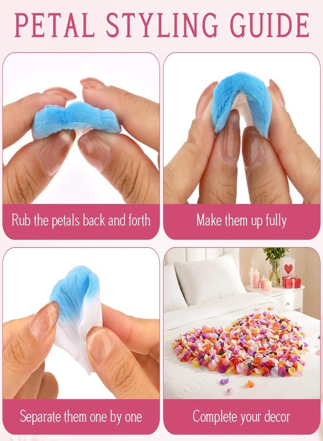 Gresorth Multicolor Artificial Silk Rose Petals Fake Petal Flower Decoration for Wedding Party - 2000 PCS - Image 3