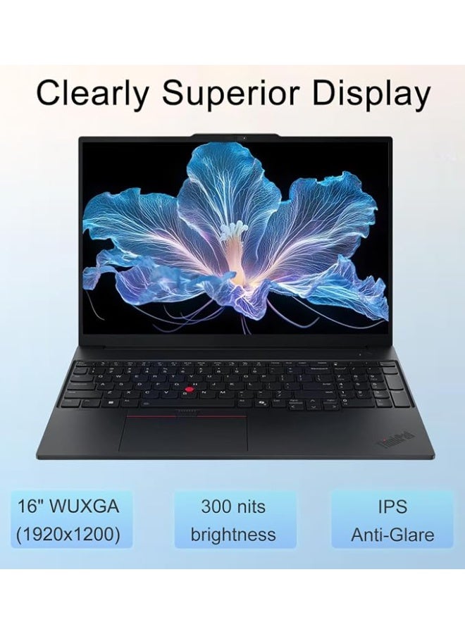 English: Business Laptop 16" FHD+ Anti-Glare Intel 16-Core Ultra 7 Processor High-Performance AI PC with DDR5 RAM Fast SSD Thunderbolt 4 Win 11 Pro - Image 3
