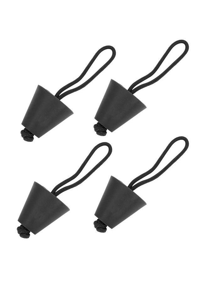 Thoraya 4pcs Universal Kayak Scupper Plug Kit Canoe Drain Holes Stopper  (Black)  - Image 2