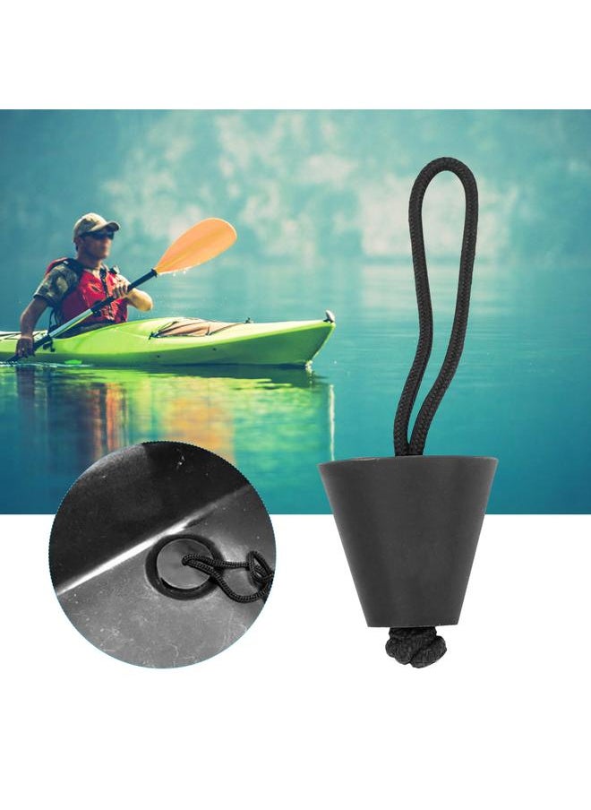 Thoraya 4pcs Universal Kayak Scupper Plug Kit Canoe Drain Holes Stopper  (Black)  - Image 4
