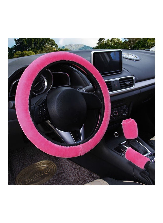 Loquat Fluffy 3 pcs Steering Wheel / Handbrake / Gear Shift Cover - Image 3