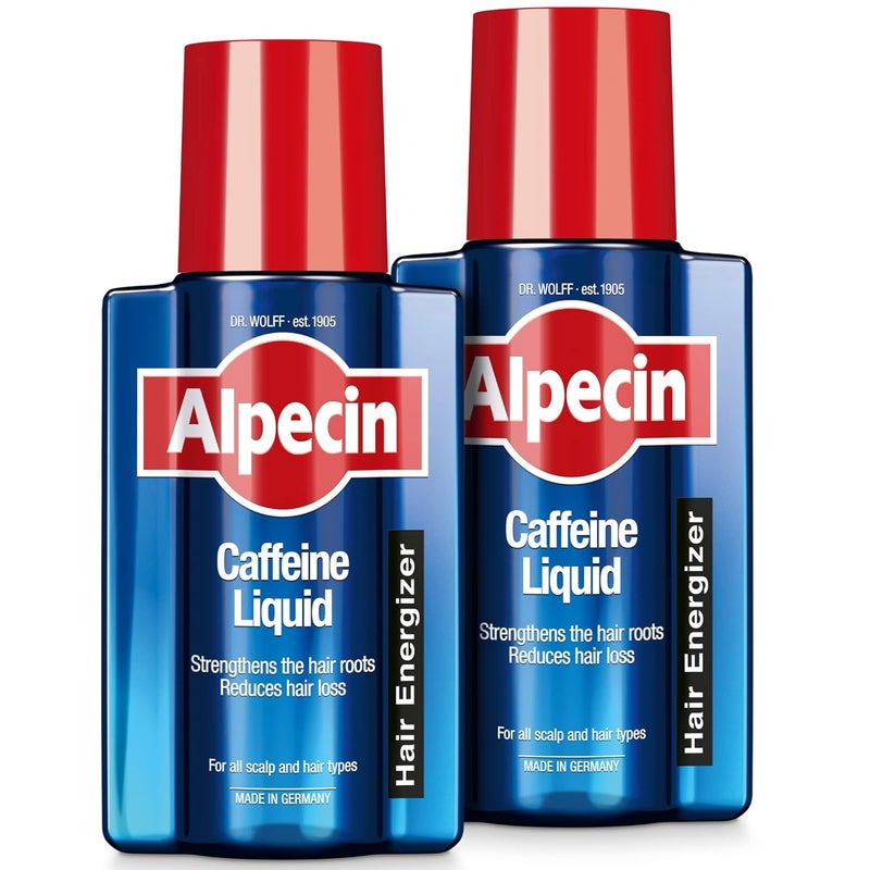 Alpecin Caffeine Liquid Scalp Tonic 2x 200ml  Hair Tonic for Hair Growth Prevents Hair Fall  Strengthens Hair Roots Reduces Hair Loss  Hair Energizer Vitalizer  Hair Gain Tonic - Image 1